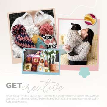 Lion Brand Wool-Ease Thick & Quick Yarn 3 Pack in Petrol Blue