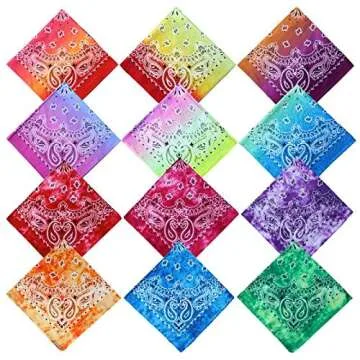 Vibrant Cotton Bandanas for Versatile Style and Fun