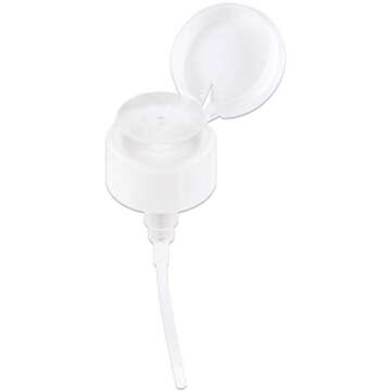 PANA 10oz. (Quantity: 2 Pieces) Liquid Push Down Pump Dispenser Empty Bottle with Flip Top Cap (Clear)