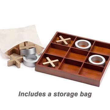 GSE Games & Sports Expert Classic 14" Giant Wooden Tic-Tac-Toe Game Set