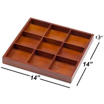 Classic GSE Wooden Tic-Tac-Toe Game Set for All Ages