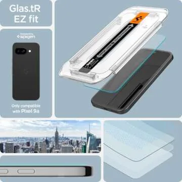 Spigen Tempered Glass Screen Protector for Pixel 9a [GlasTR EZ FIT] - 2 Pack
