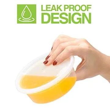 Eco-Friendly Glotoch Soup Containers with Lids, 48 Pack