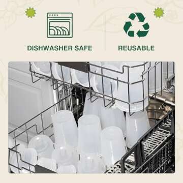 Eco-Friendly Glotoch Soup Containers with Lids, 48 Pack