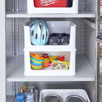 iDesign Eco-Friendly Open Front Storage Bin with Handles