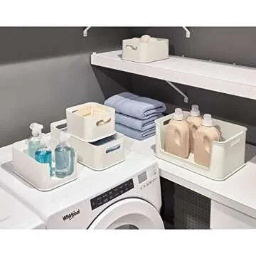 iDesign Eco-Friendly Open Front Storage Bin with Handles