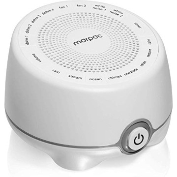Yogasleep Whish White Noise Sound Machine, 16 Natural & Soothing Sounds, Volume Control for Baby & A...
