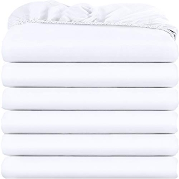 Utopia Bedding King Fitted Sheets Bulk Pack of 6 - Soft Microfiber with Deep Pockets