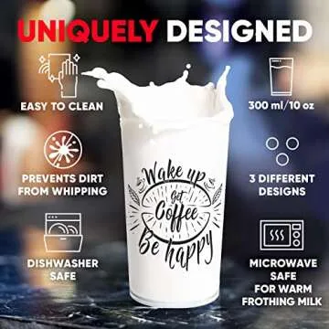 PowerLix Electric Milk Frother Handheld for Coffee Lovers