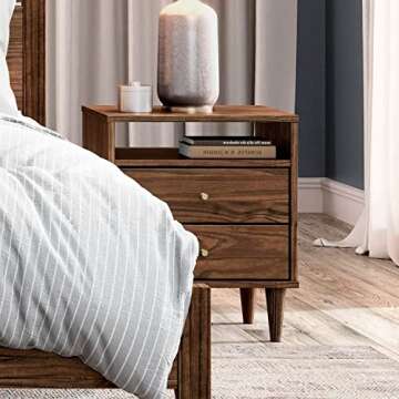 Mid Century Modern Nightstand for Stylish Bedroom Storage