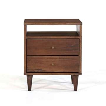 Mid Century Modern Nightstand - Elegant Storage Solution