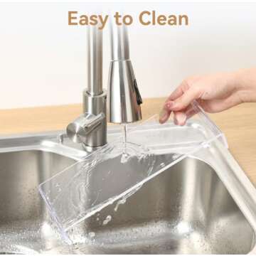 ANDGOO Large Acrylic Display Risers, 2 Sets Clear Rectangular Showcase Collectibles Display Shelf, Retail Desktop Risers Display Stand for Organize and Decoration