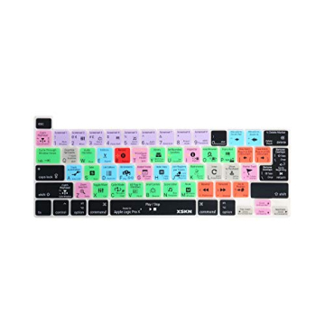 XSKN Logic Pro Keyboard Silicone Cover for MacBook Pro 16 & 13 Touch Bar Models
