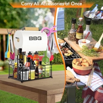 Concons BBQ Caddy for Outdoor Grilling and Camping Essentials
