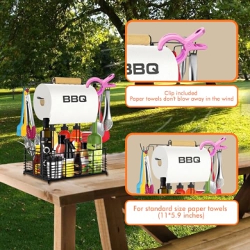 Concons BBQ Caddy for Outdoor Grilling and Camping Essentials