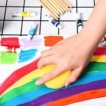 YoleShy 25 Pcs Painting Sponge Set for Artists and Hobbyists