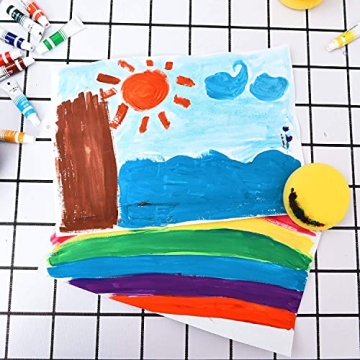 YoleShy 25 Pcs Painting Sponge Set for Artists and Hobbyists