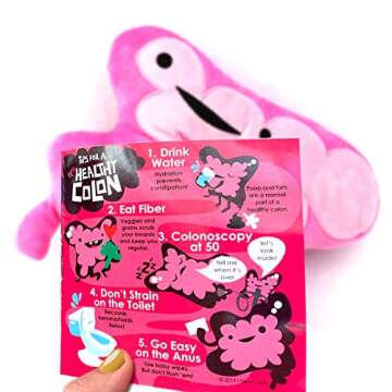 I Heart Guts Colon Plush - Quirky Comfort Gift