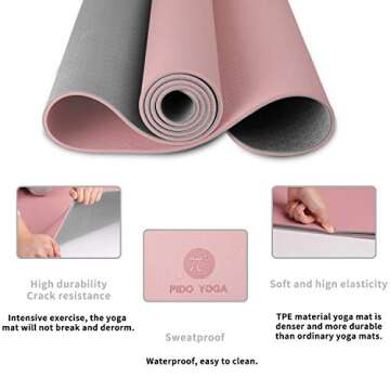 Extra Thick Non Slip Yoga Mat for All Fitness Levels