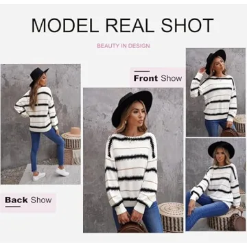 Dokotoo Color Block Sweater - Chic Comfort for Women 2024