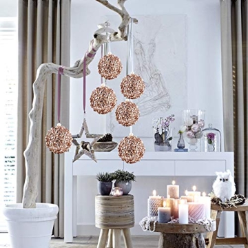 Elegant 4.25" Champagne Christmas Ball Ornaments Set