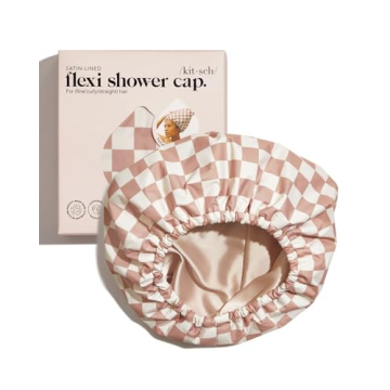 Luxury Kitsch Shower Caps - Stylish, Waterproof & Adjustable for All Hair Types