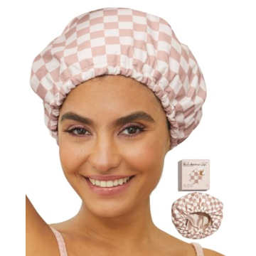 Kitsch Luxury Waterproof Adjustable Shower Cap for All Hair