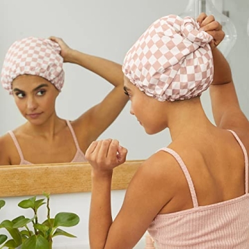 Kitsch Luxury Waterproof Adjustable Shower Cap for All Hair