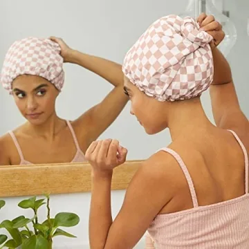 Kitsch Luxury Waterproof Adjustable Shower Cap for All Hair
