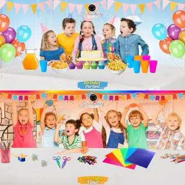 Grandipity White Plastic Table Cloth Disposable (6 Pk) 54in x 108in Plastic Tablecloths for Rectangle Tables - Premium Party Table Cloths Disposable for 6ft to 8ft Rectangle Tables