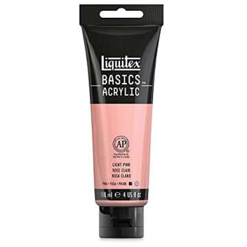 Liquitex BASICS Acrylic Paint Light Pink 118ml Tube for Creative Fun