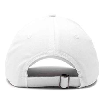 DALIX Rainbow Baseball Cap Womens Hats Cute Hat Soft Cotton Caps in White