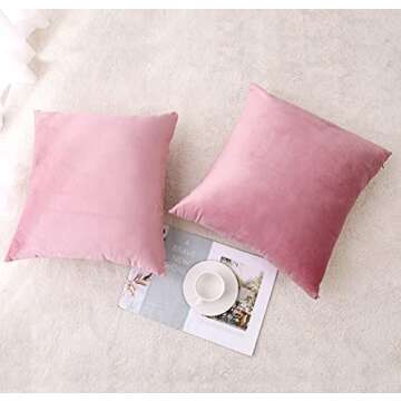 NiNi ALL Decorative Throw Pillow Covers Velvet Soft for Couch Sofa Bedroom Living Room Outdoor Pack ...