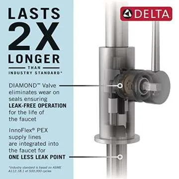 Delta Trinsic Kitchen Faucet with Magnetic Docking