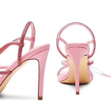 DREAM PAIRS Pink High Heels Stylish Comfortable Stilettos