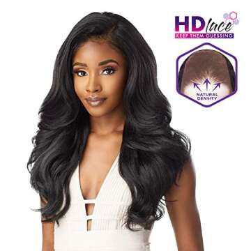 Sensationnel What lace 13x6 wigs - adanna lacefrontal hand tied glueless synthetic with natural dens...