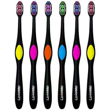 Colgate 360 Fresh N' Protect Toothbrush, Ultra Compact, Soft (Colors May Vary) - Pack of 6