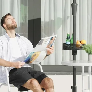 JEAREY 13” Patio Umbrella Table Tray for Outdoor Use