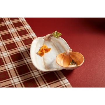 Mud Pie Pumpkin Chip & Dip Server for Entertaining