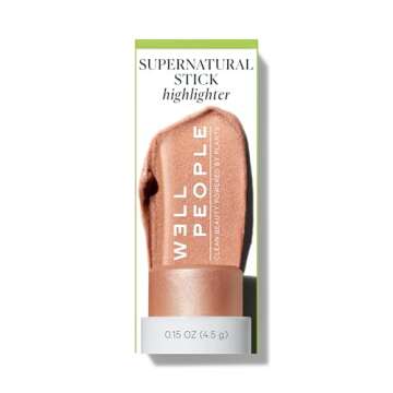 Well People Supernatural Stick Highlighter, Highlight Stick For Hydrated, Dewy Skin, Use On Lips, Cheeks & Eyelids, Vegan & Cruelty-free, Golden Glow