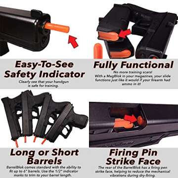 BarrelBlok - Dry Fire Practice Training and Safety Tool (9mm)