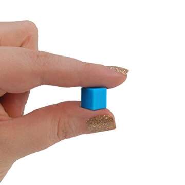 EAI Education Base Ten Intermediate Classroom Set, Blue Plastic | Early Learning Math Manipulative for Counting, Number Concepts and Place Value - 844 Pieces