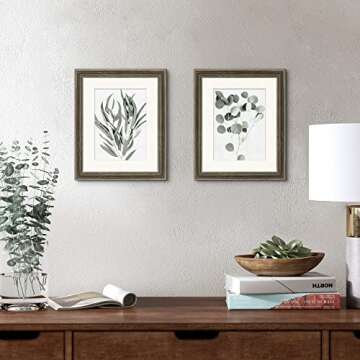 Framed Nature Green Leaf Wall Art Prints for Home Decor