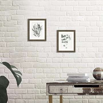 Framed Nature Green Leaf Wall Art Prints for Home Decor