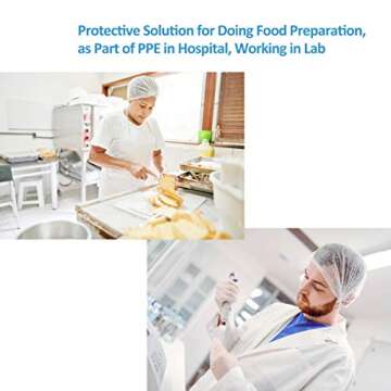 Cleaing Pack of 100 Disposable Hair Caps for All Uses