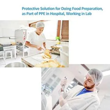 Cleaing Pack of 100 Disposable Hair Caps for All Uses