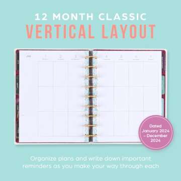 Happy Planner Disc-Bound 12-Month Planner - Beautifully Customizable, Inspired by Bridgerton