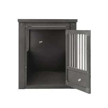 New Age Pet ecoFLEX Pet Crate/End Table, Large, Grey