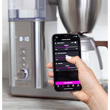 Café Specialty Drip Coffee Maker | 10-Cup Glass Carafe | WiFi Enabled Voice-to-Brew Technology | Smart Home Kitchen Essentials | SCA Certified, Barista-Quality Brew | Stainless Steel