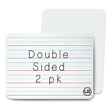 Small White Dry Erase Board for Kids 2pk | Double Sided Lapboard Mini Ideal Dry Erase Board Perfect ...